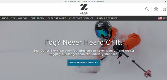 Zeal Optics sito ufficiale