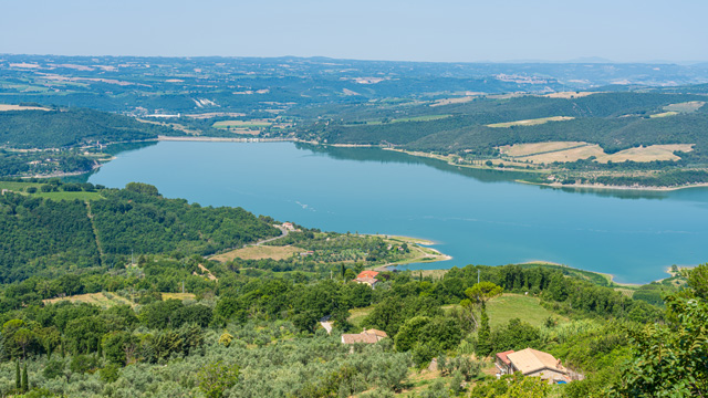 Lago artificiale di Corbara Umbria Italia