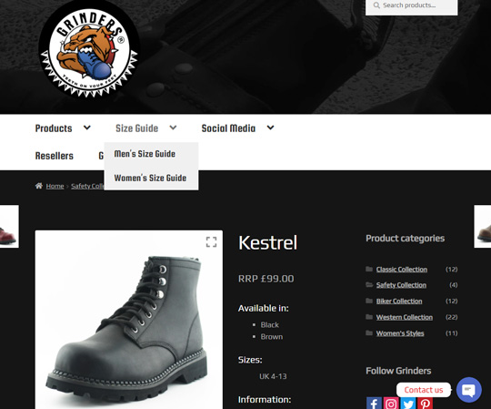 Grinders sito ufficiale scarpa Kestrel