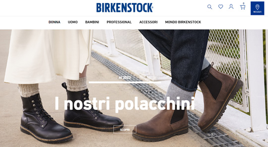 Birkenstock sito ufficiale