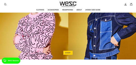 WeSC sito ufficiale
