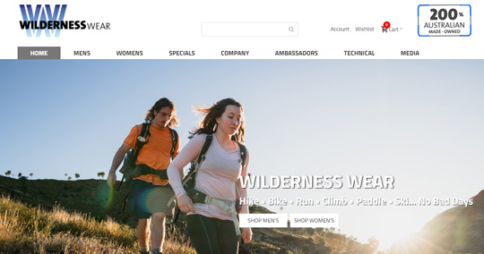 Wilderness Wear sito ufficiale