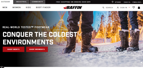 Baffin sito ufficiale