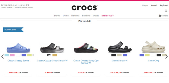 Crocs sito ufficiale