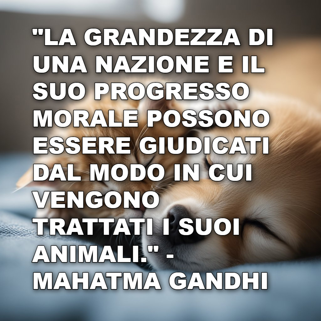 citazione animali gandhi